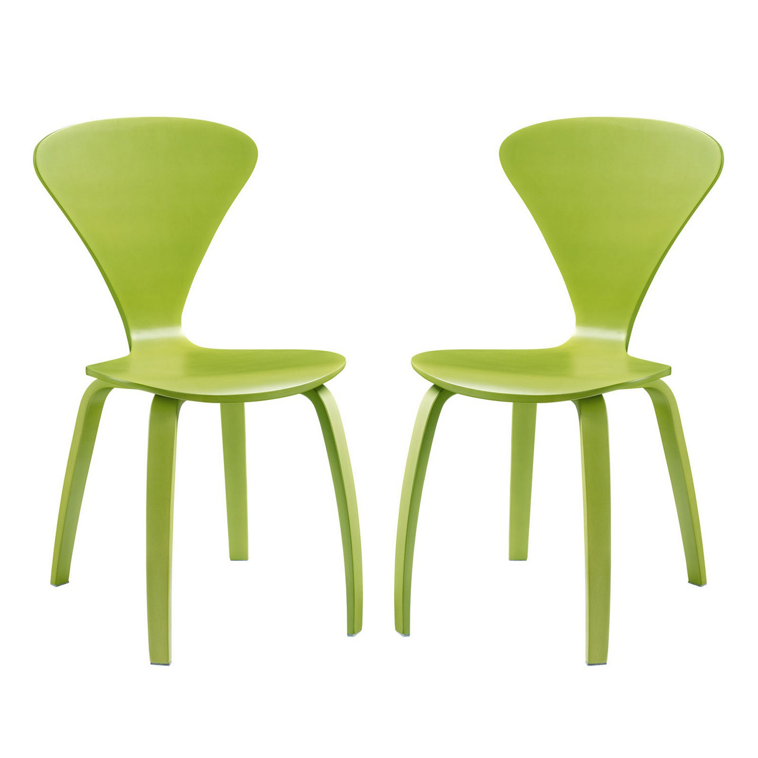 Modway Vortex Dining Chairs Set of 2 - Green