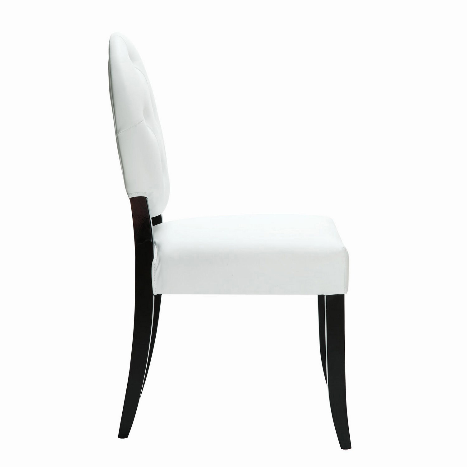 Modway Button Dining Chairs Set of 2 - White