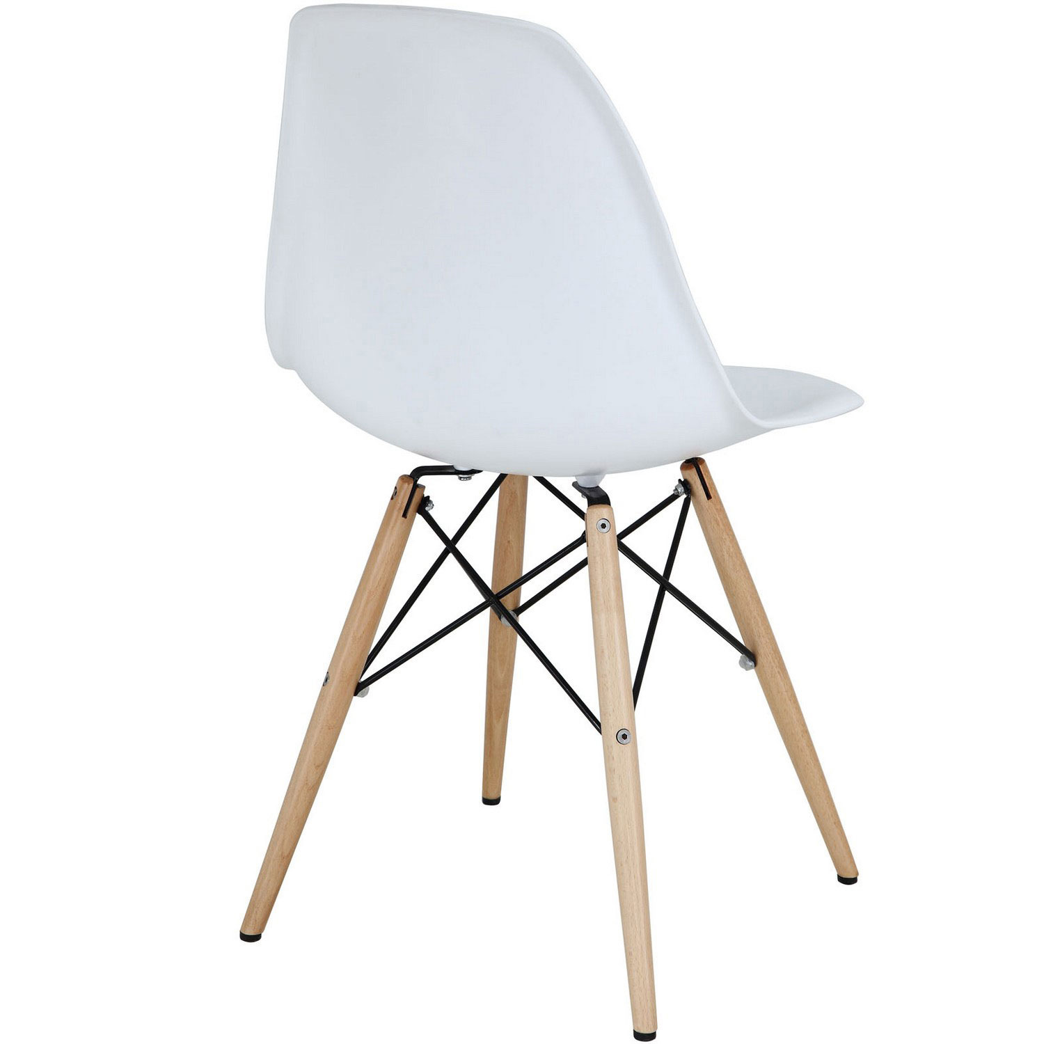 Modway Pyramid Dining Side Chairs Set of 2 - White
