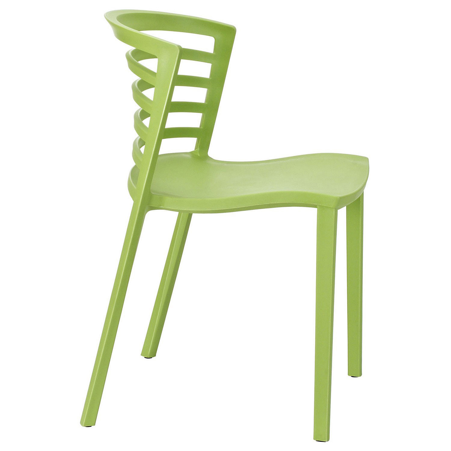 Modway Curvy Dining Chairs Set of 2 - Green
