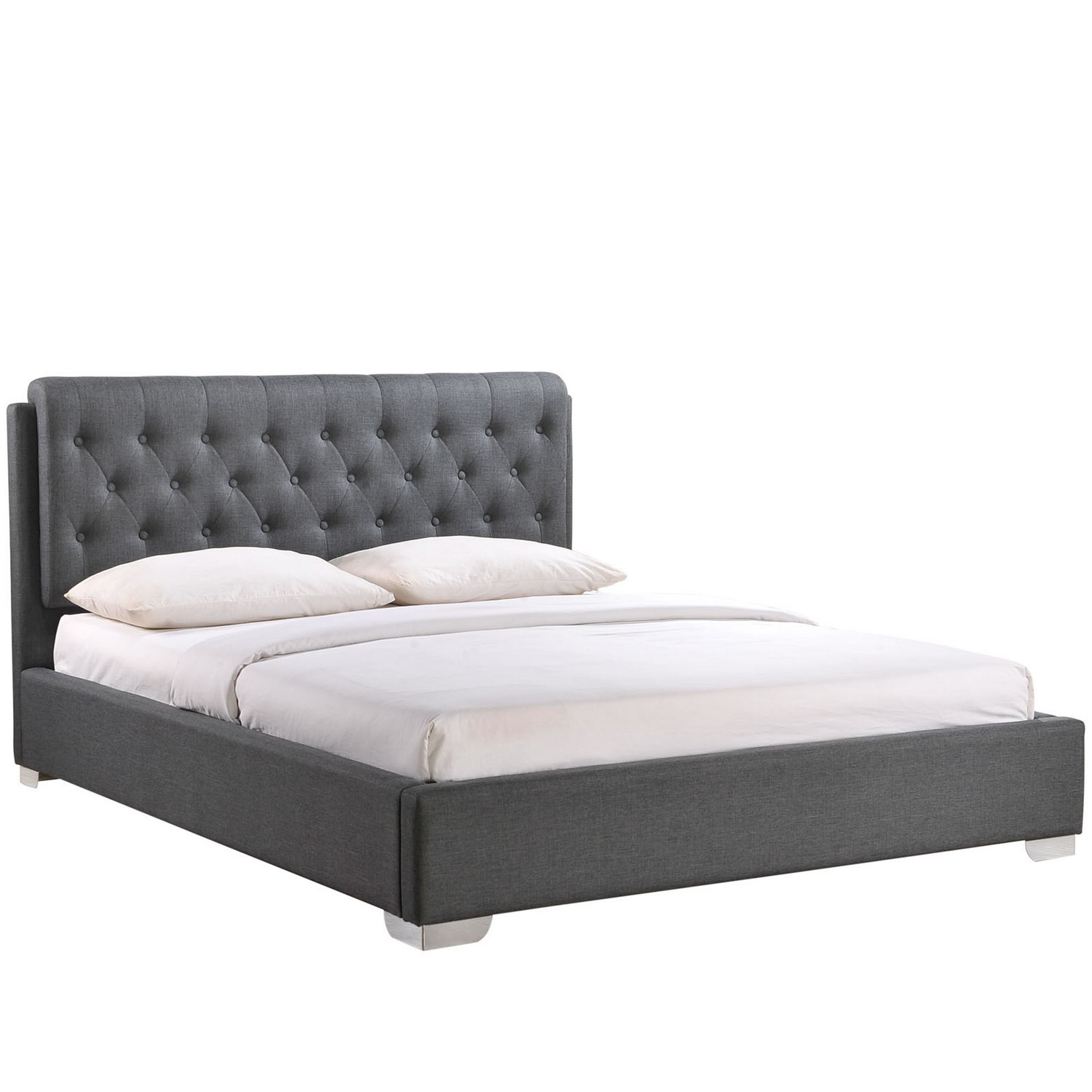 Modway Amelia Queen Fabric Bed - Gray