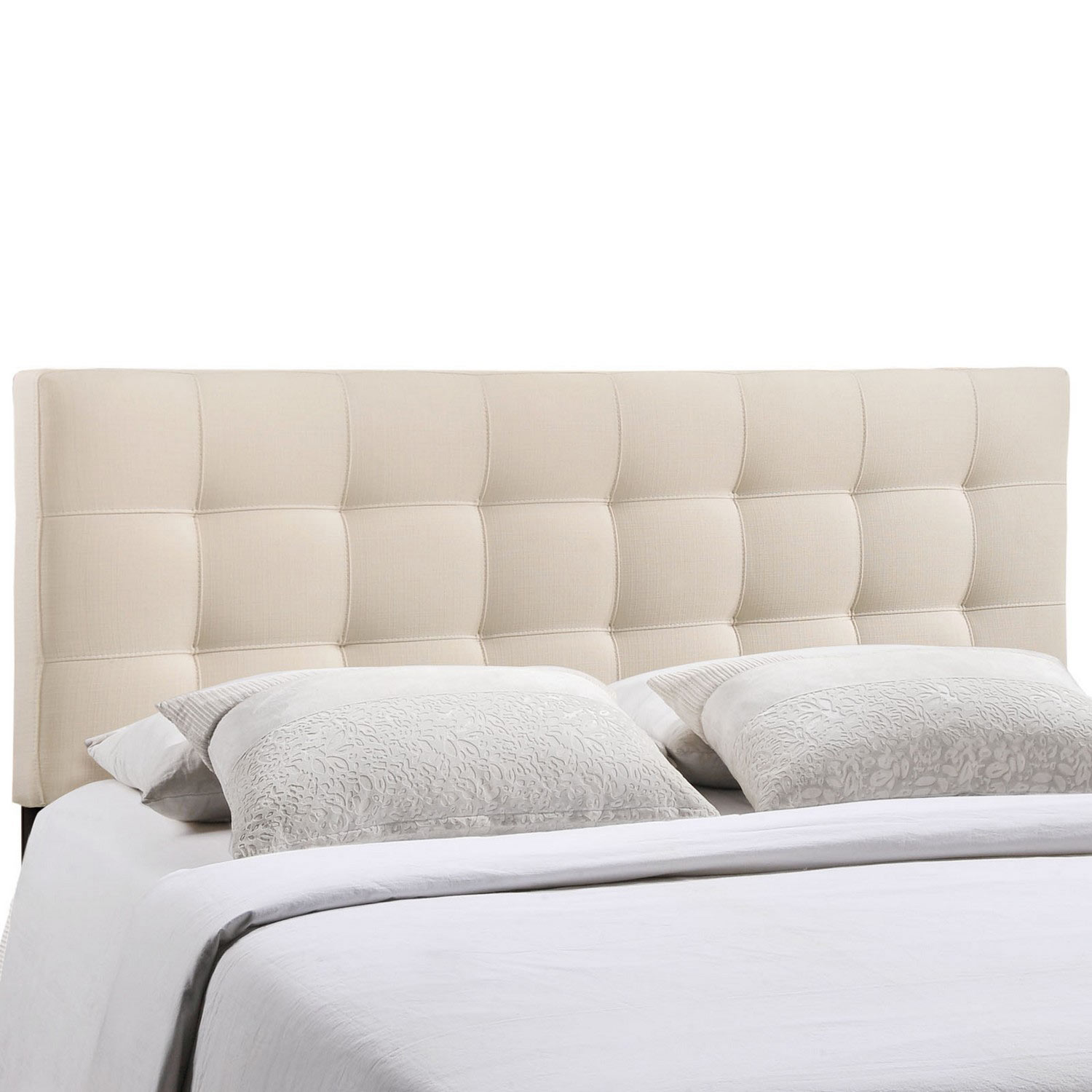 Modway Lily Queen Fabric Headboard - Ivory