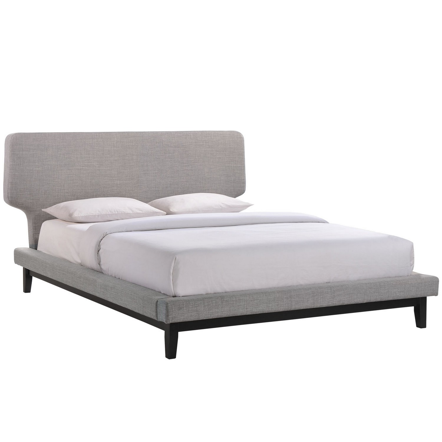 Modway Bethany Queen Bed - Black Gray