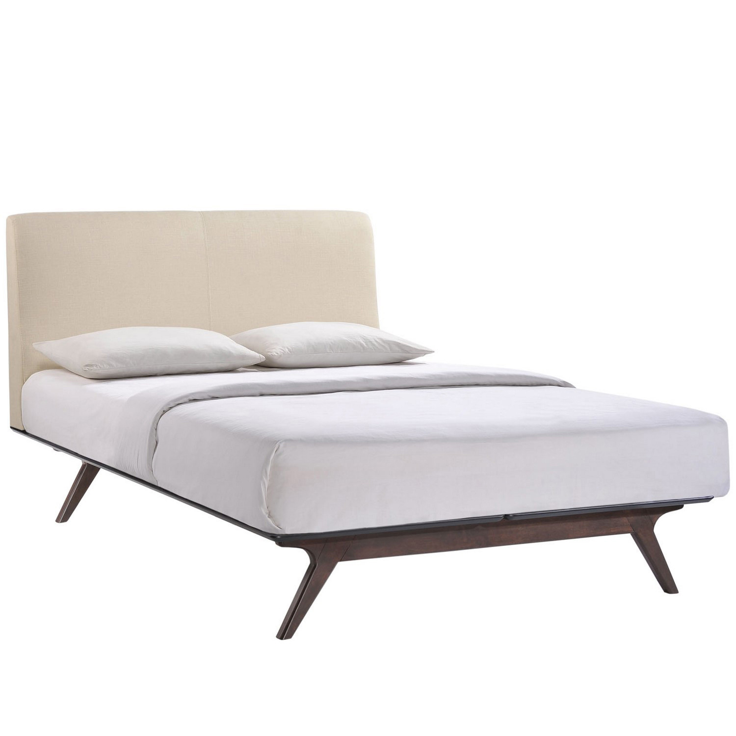 Modway Tracy Queen Bed - Cappuccino Beige