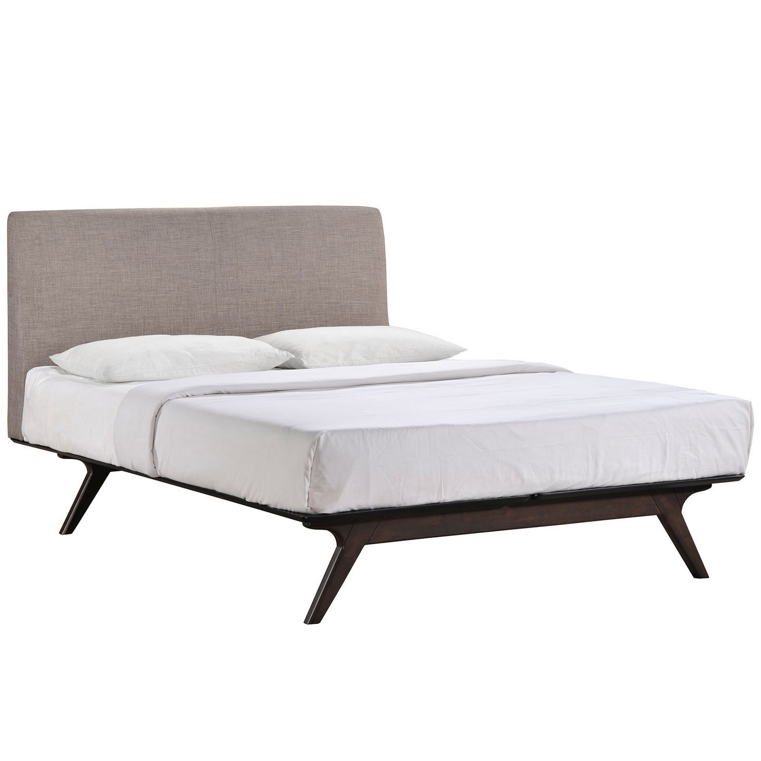 Modway Tracy Queen Bed - Cappuccino Gray