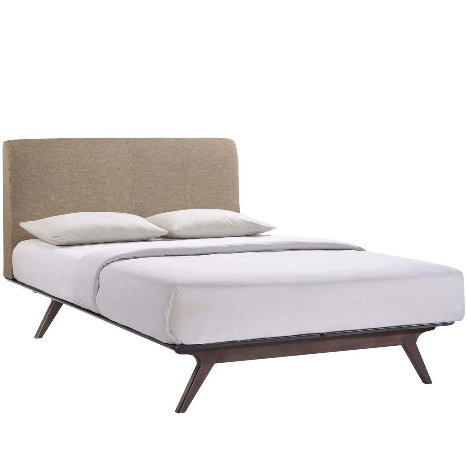 Modway Tracy Queen Bed - Cappuccino Latte
