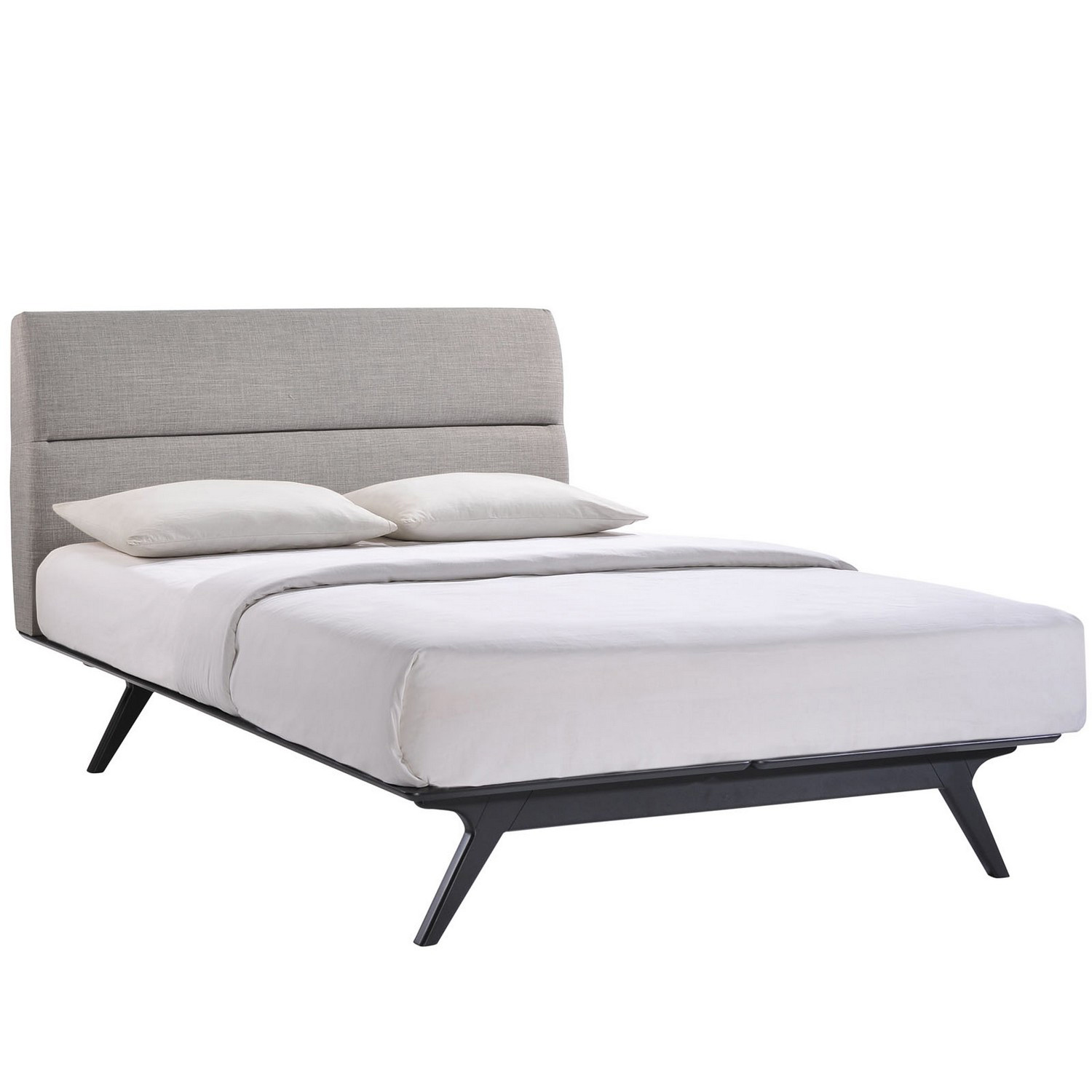 Modway Addison Queen Bed - Black Gray