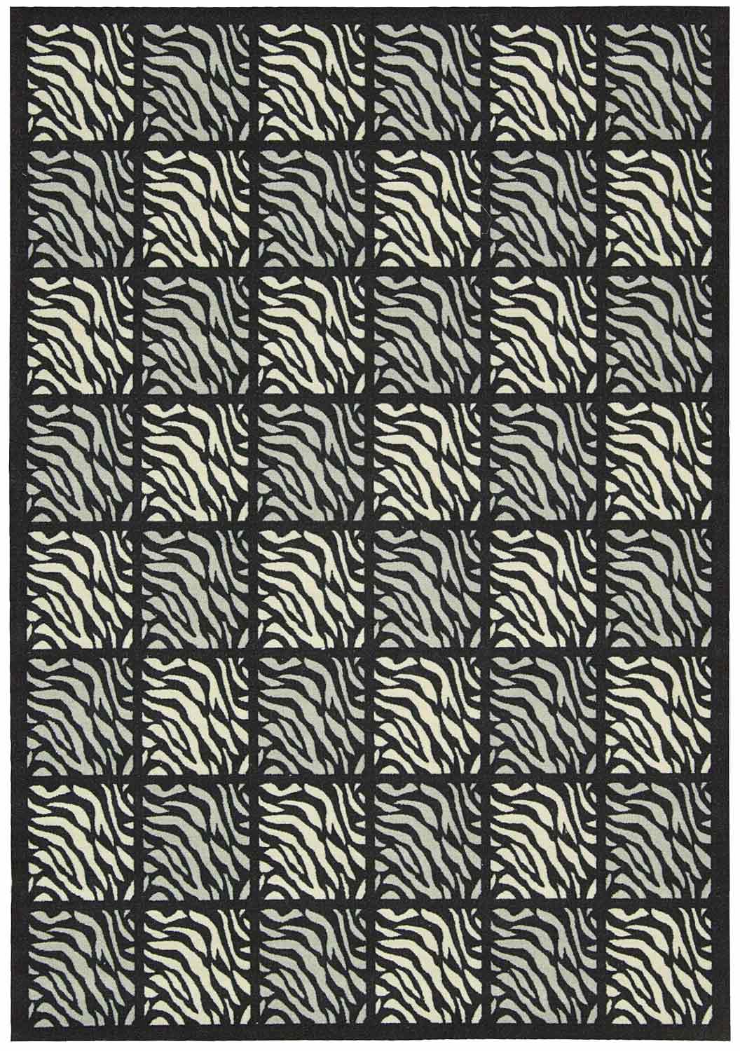Nourison Home and Garden RS013 Black Area Rug