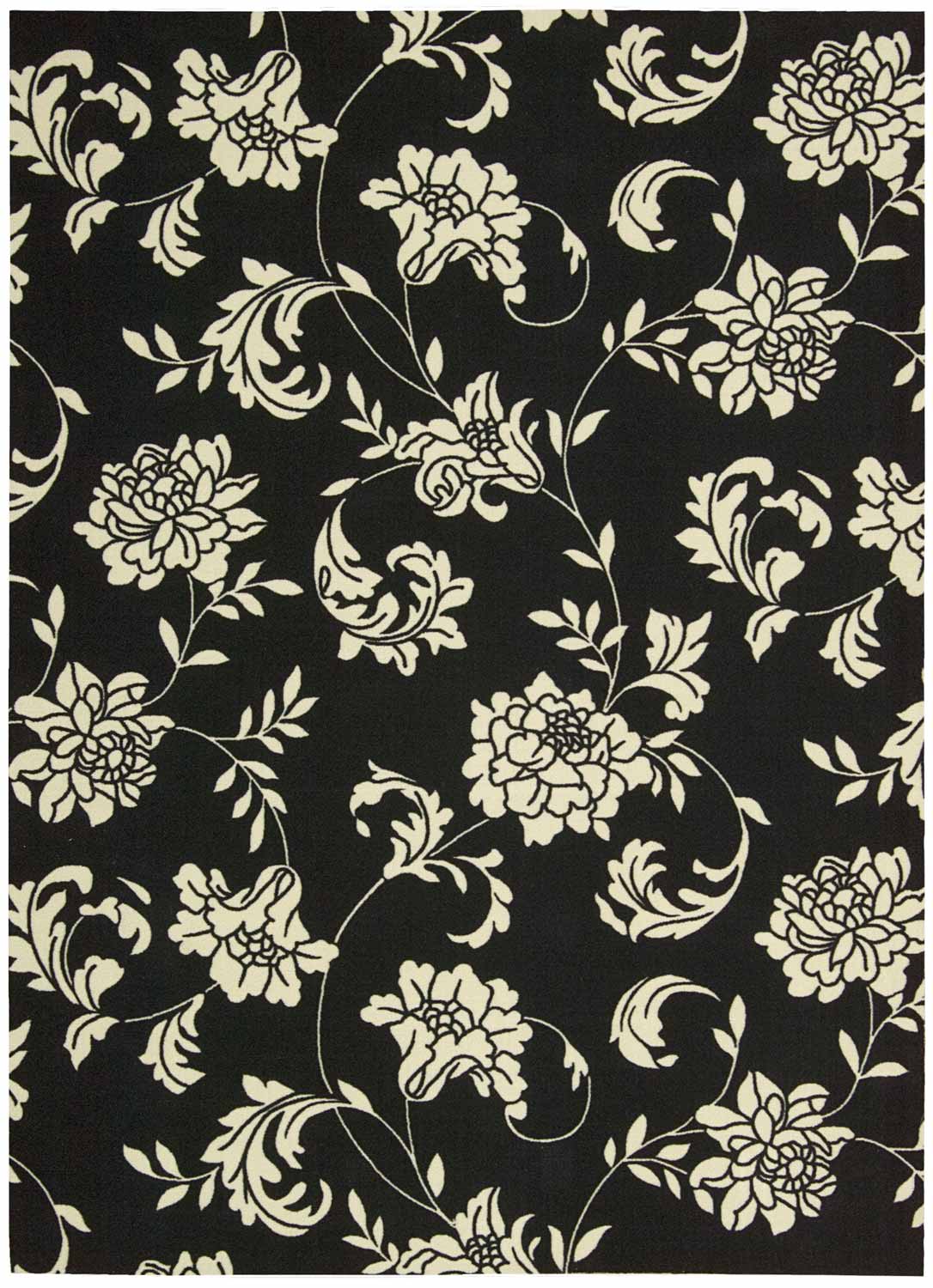 Nourison Home and Garden RS014 Black Area Rug