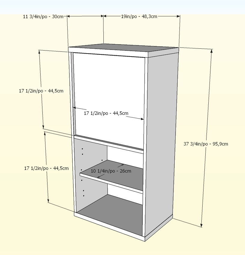 Nexera Infini-T 38 inch 1 Door Bookcase