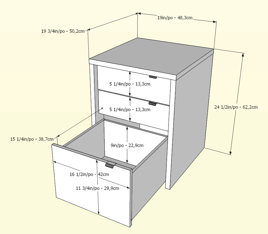 Nexera Sereni-T 3 Drawer Unit