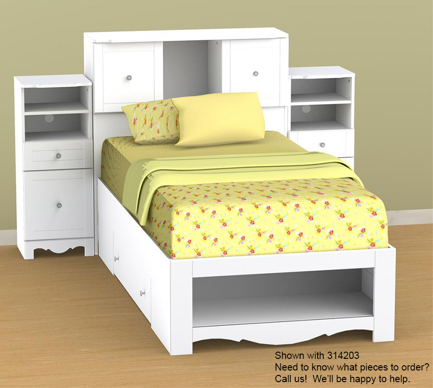 Nexera Pixel Youth Twin Low Bookcase Storage Bedroom Collection