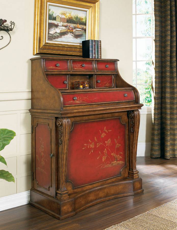 Pulaski Red Chestnut Accents Secretary