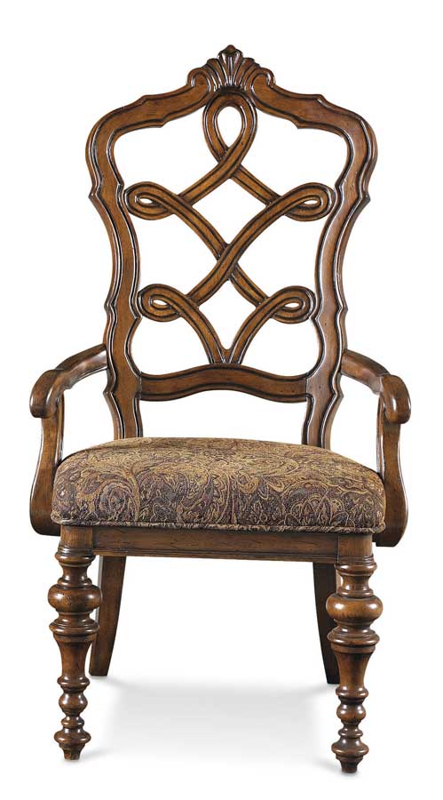 Pulaski Cantabria Carved Back Arm Chair