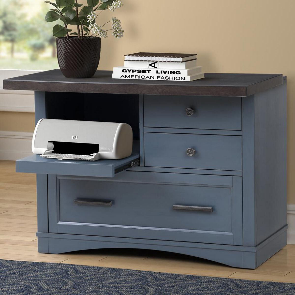 Parker House Americana Modern Functional File with Power Center - Denim