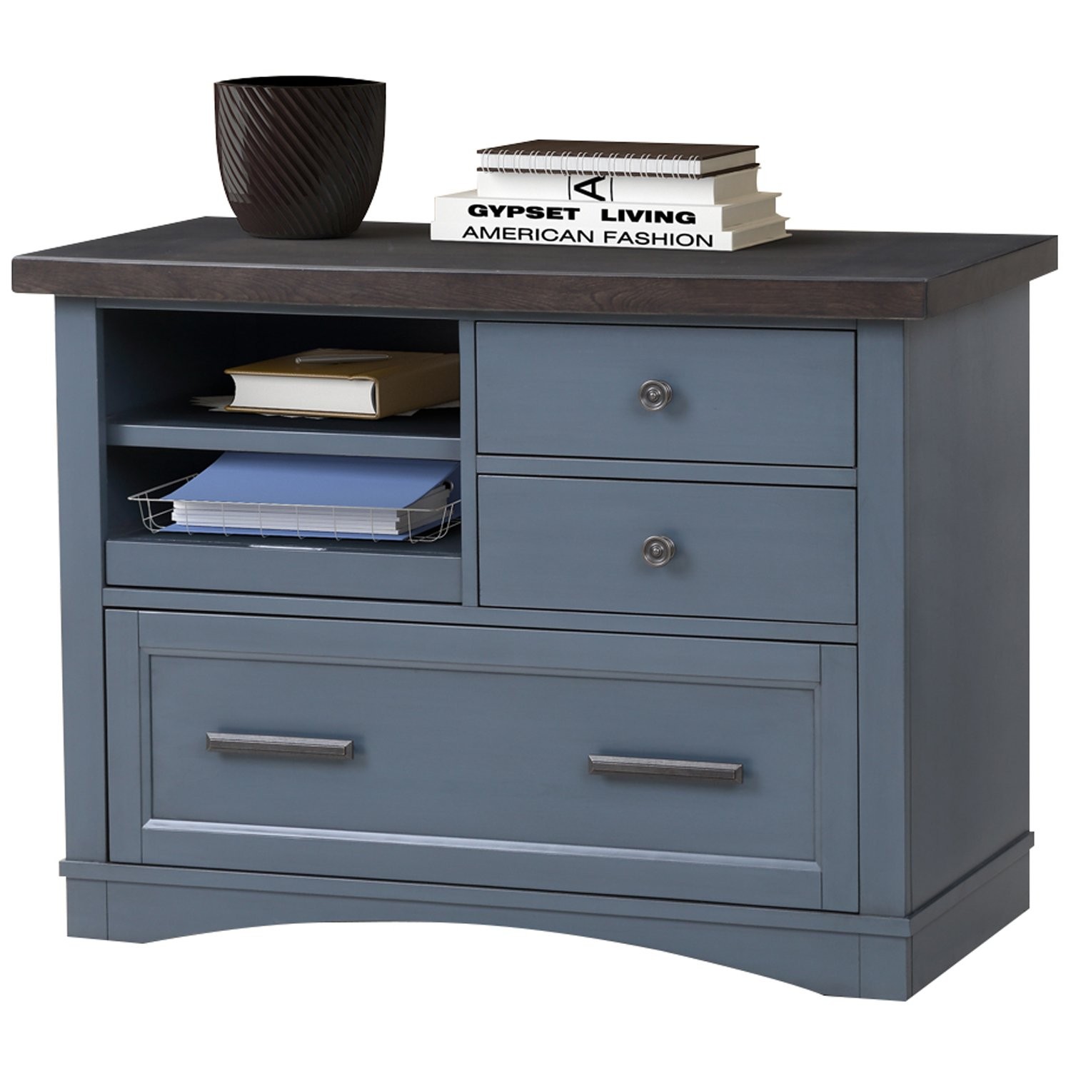 Parker House Americana Modern Functional File with Power Center - Denim