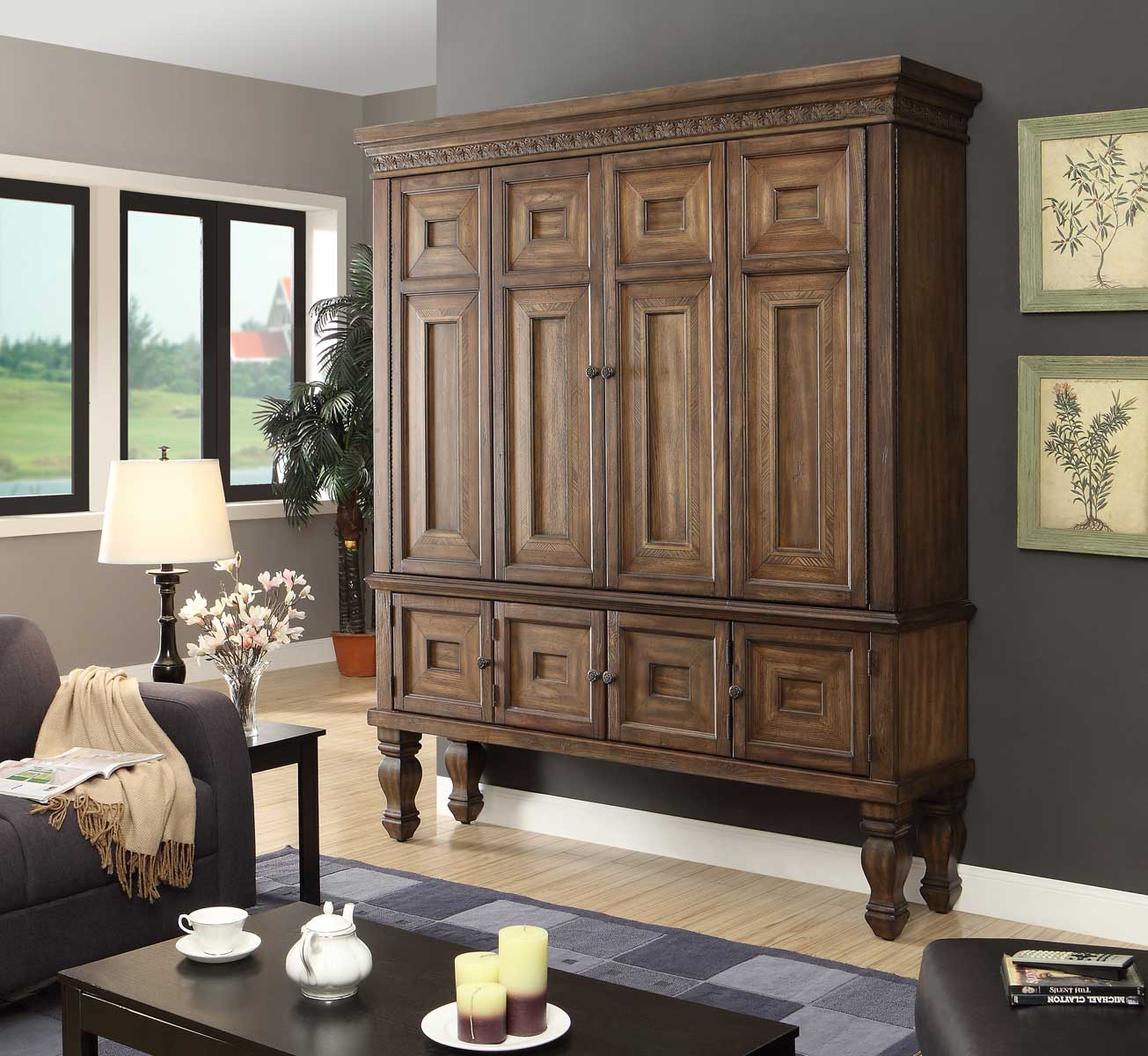 Parker House Aria 60in TV Entertainment Armoire