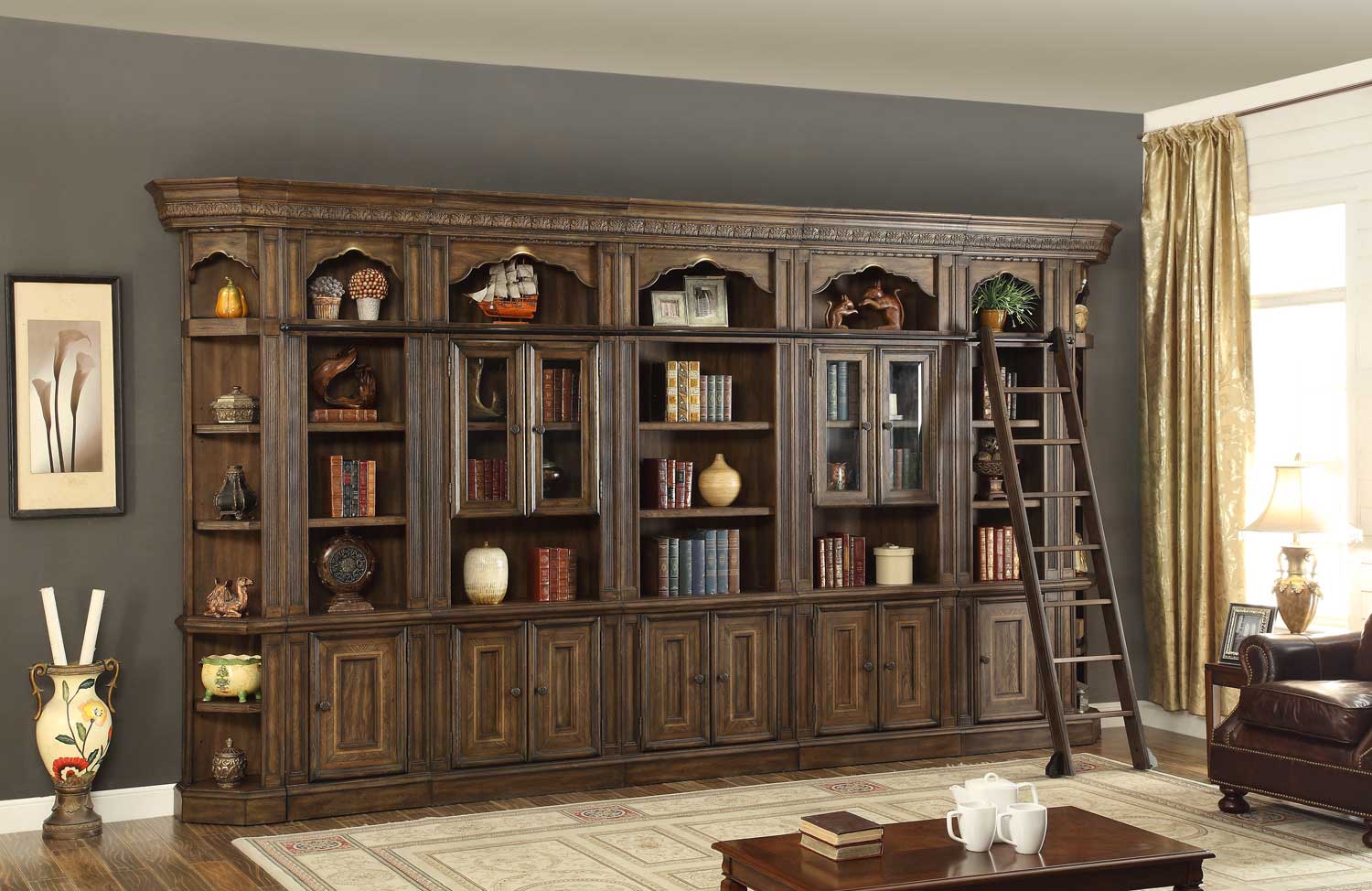 Parker House Aria Bookcase Library Wall Unit