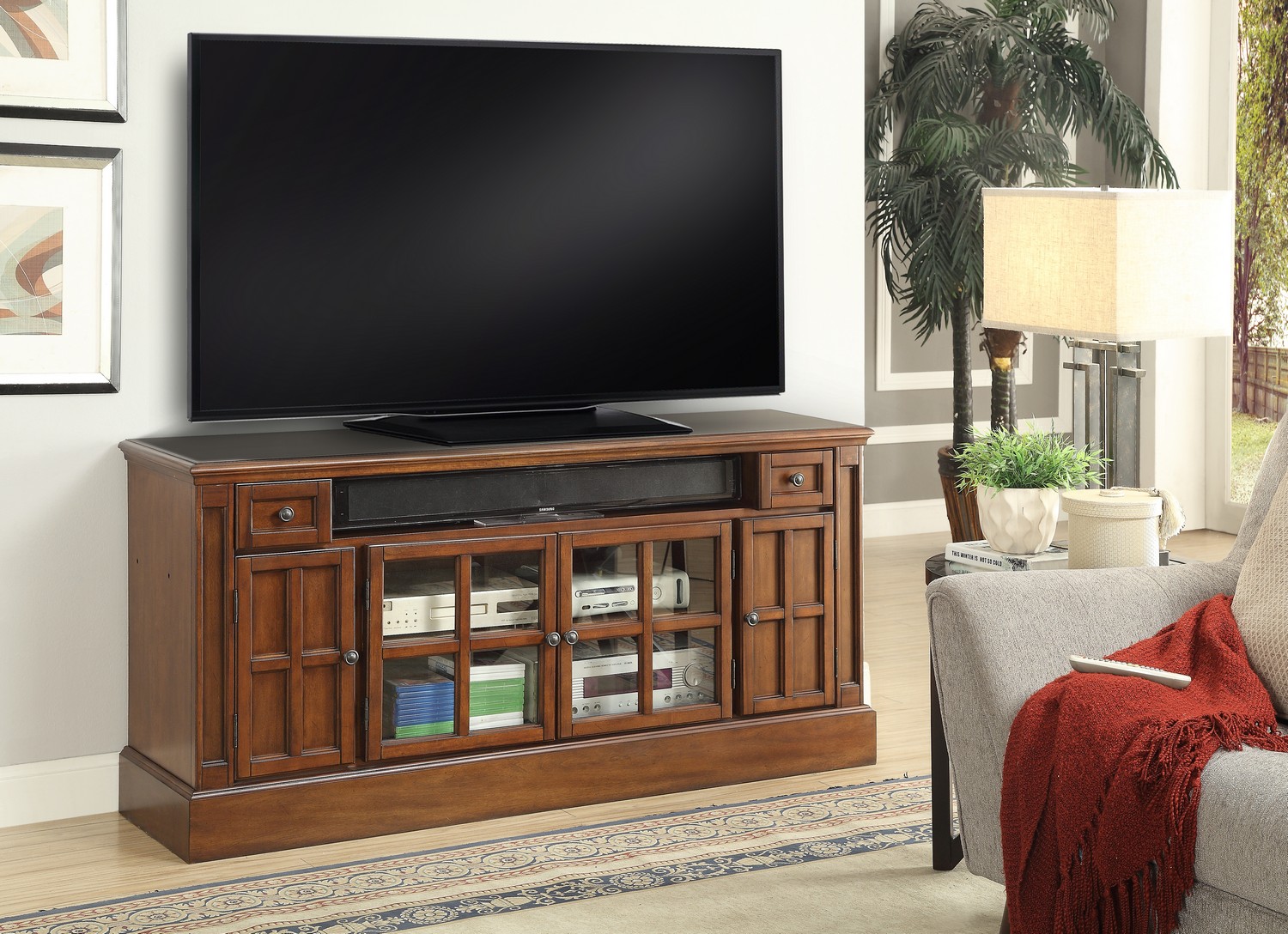 Parker House Churchill 62-inch TV Console with Power Center