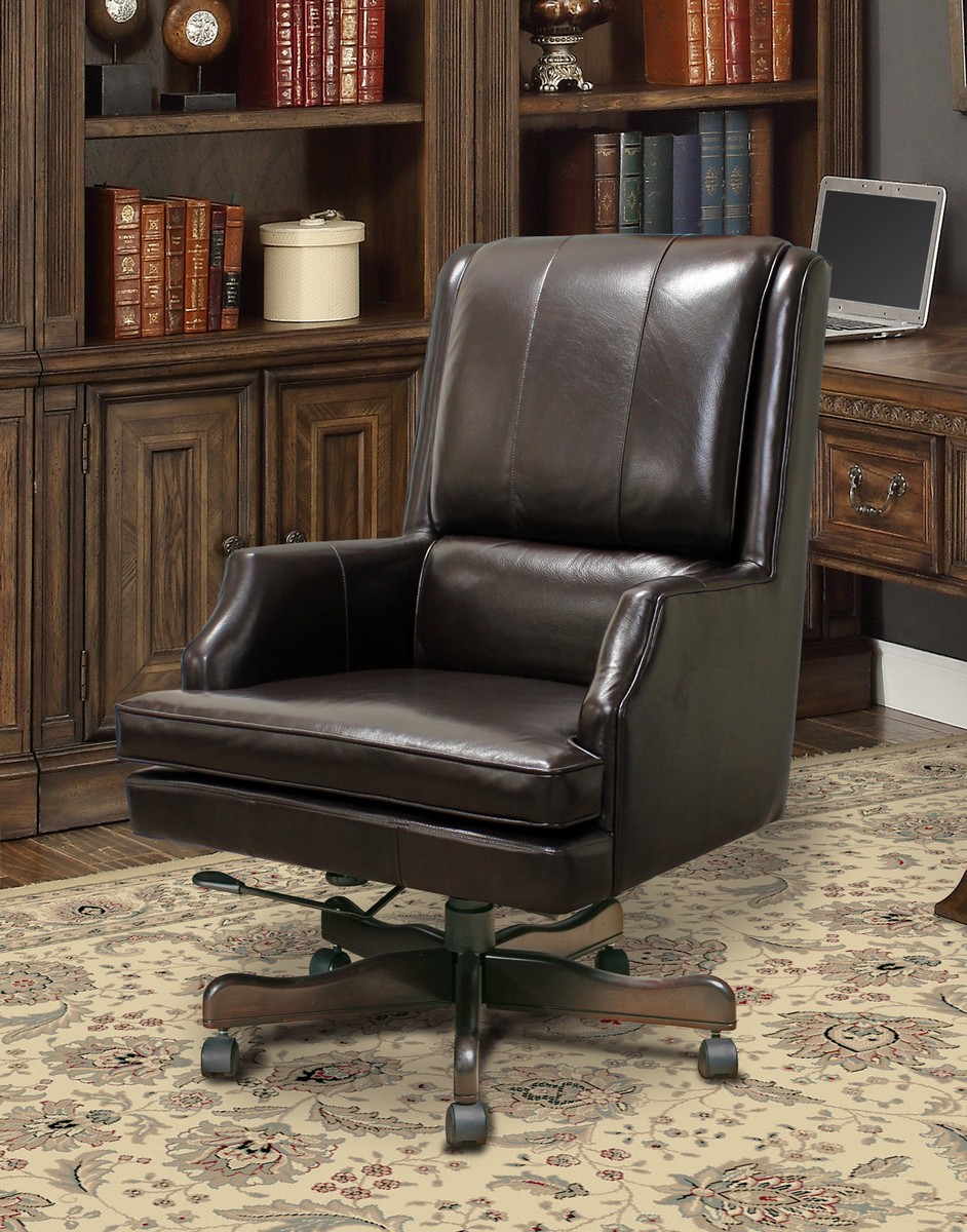Parker House Prestige DC-107-SB Leather Desk Chair - Sable