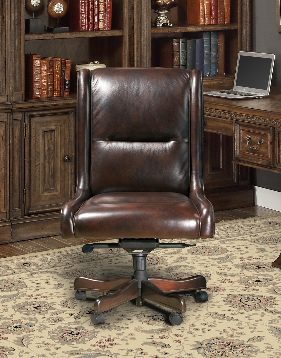 Parker House Prestige DC-108-CI Leather Desk Chair - Cigar
