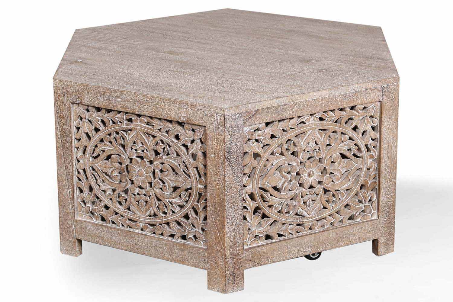 Parker House Crossings Eden Hexagonal Cocktail Table - Toasted Tumbleweed