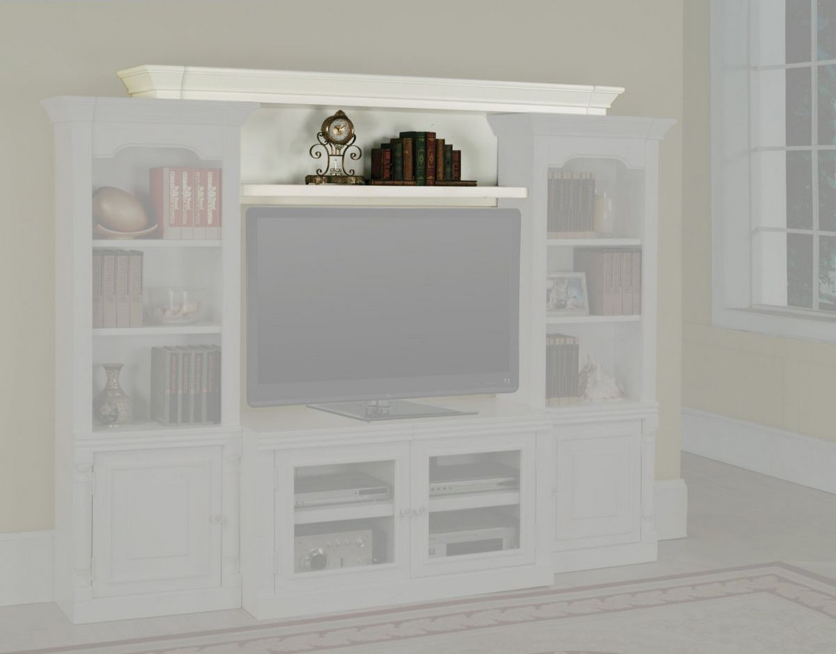 Parker House Premier Alpine Exp. Bridge, Shelf and Backpanel - Cottage White