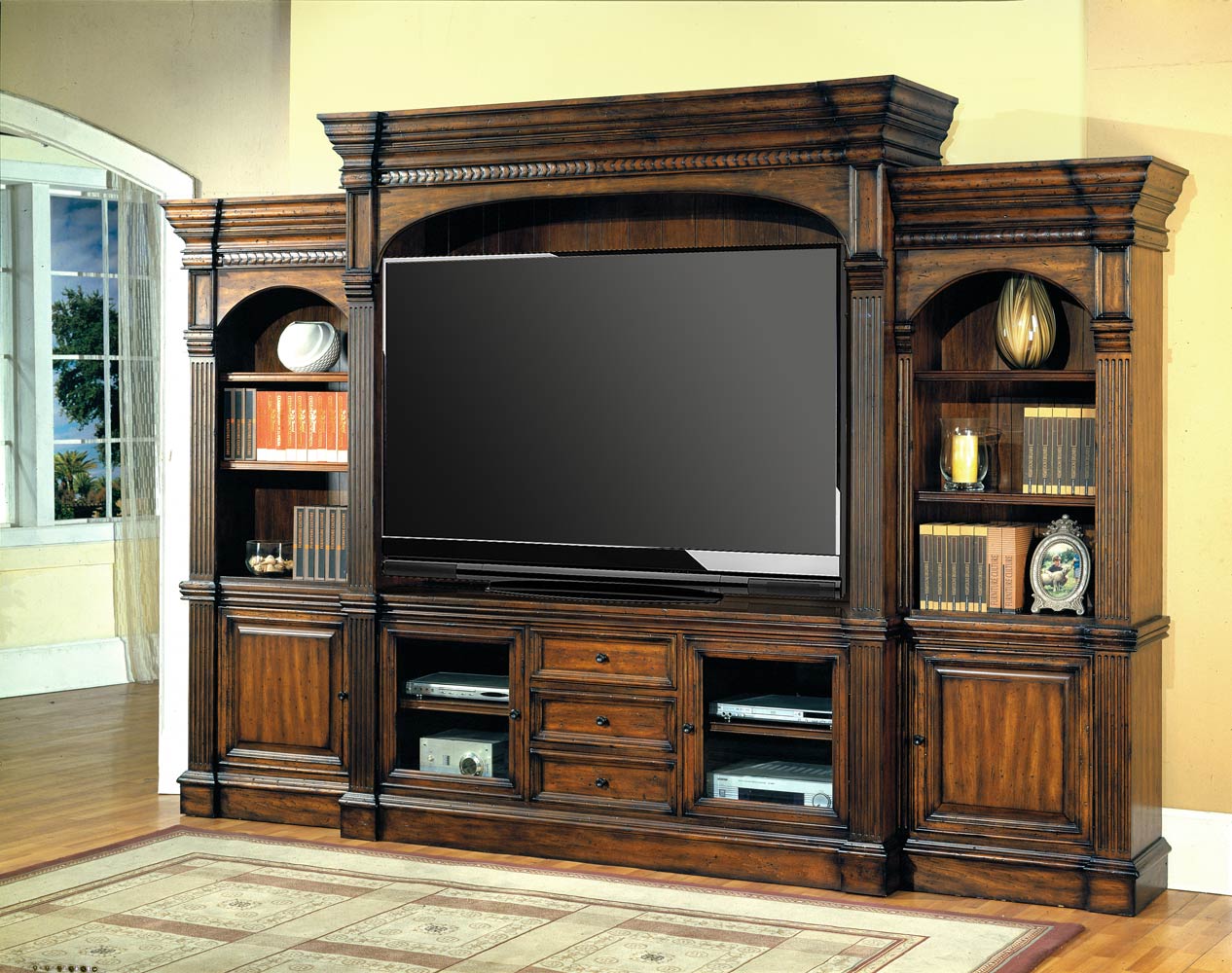 Parker House Genoa 5pc Wall System with 77in TV Console