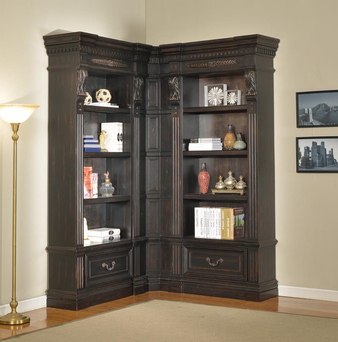 Parker House Grand Manor Palazzo Museum Bookcase Library Wall 4