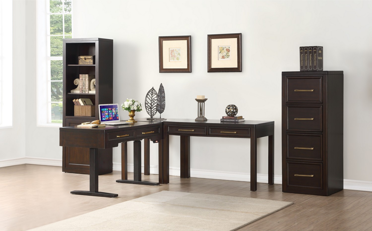 Parker House Greenwich Home Office Set 1 - Dark Walnut Parker House Greenwich Home Office Set 1 - Dark Walnut