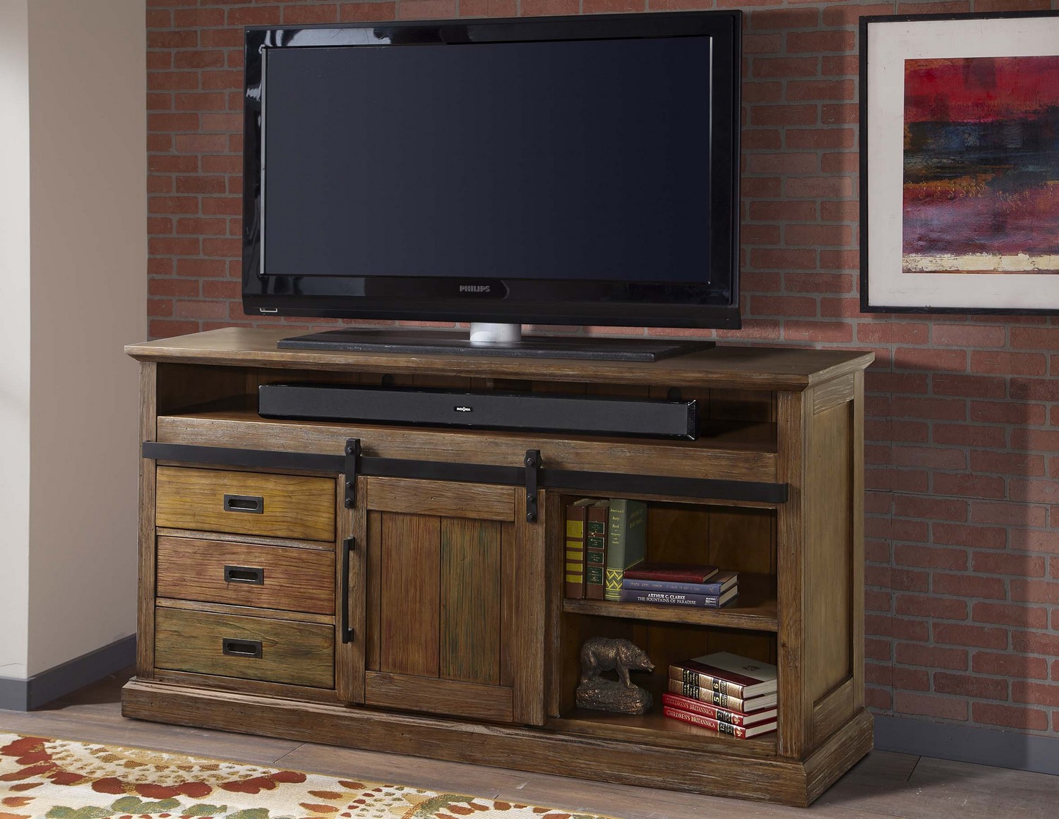 Parker House Hunts Point 67-inch TV Console with Sliding ...