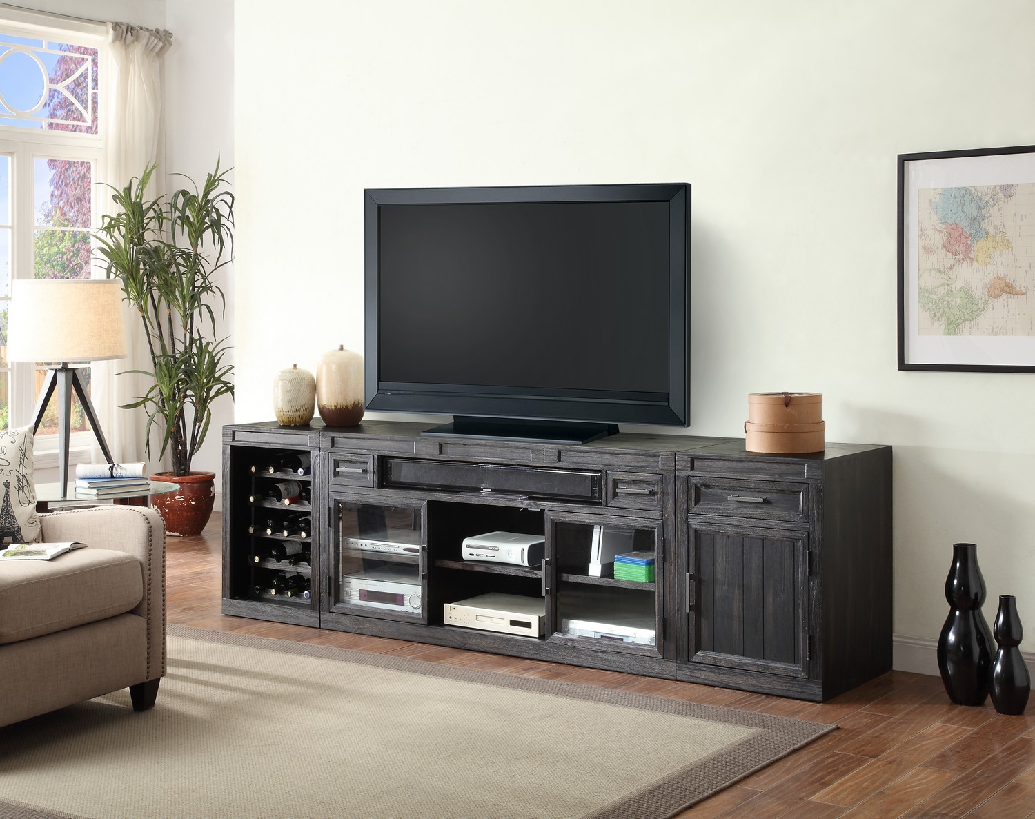 Parker House Hudson TV Console with Storage