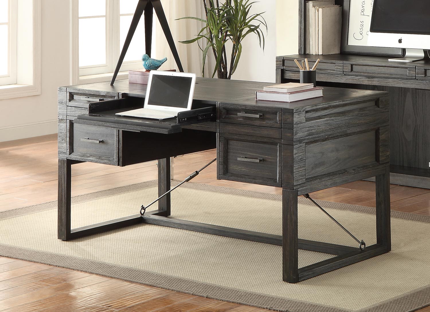 Parker House Hudson 60-inch Writing Desk with Power Center