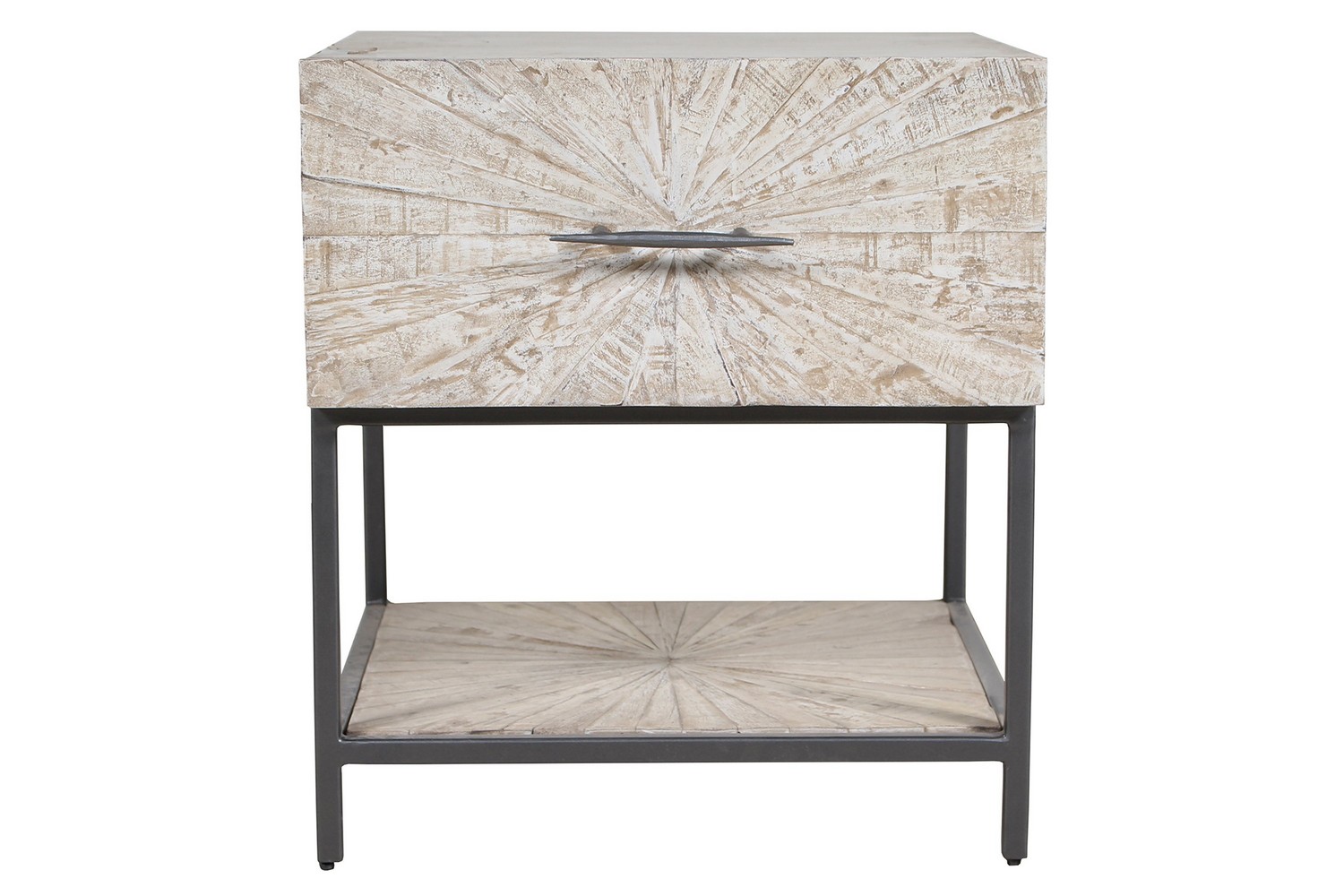 Parker House Crossings Monaco End table - Weathered Blanc
