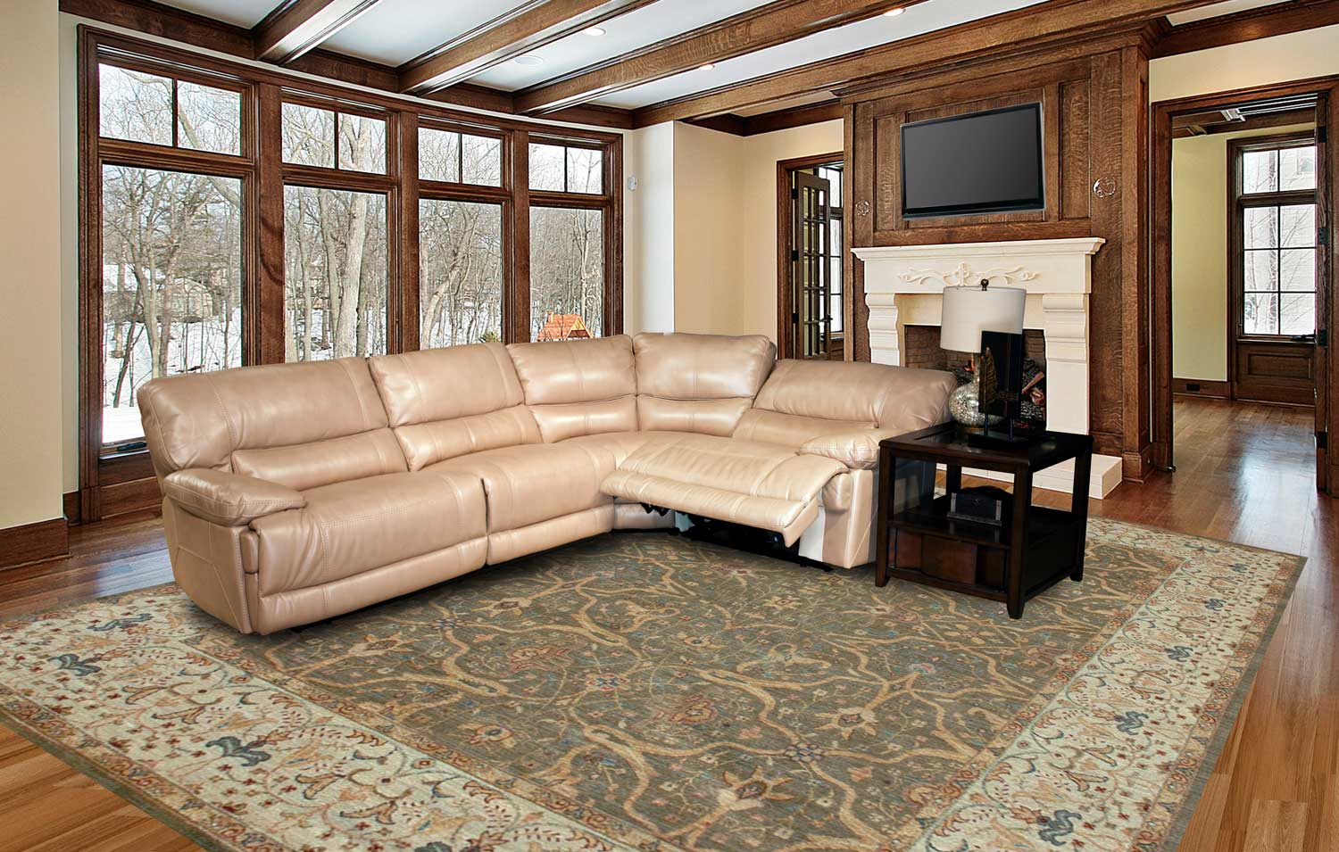 Parker House Pegasus Sectional Sofa Set 1 - Sand