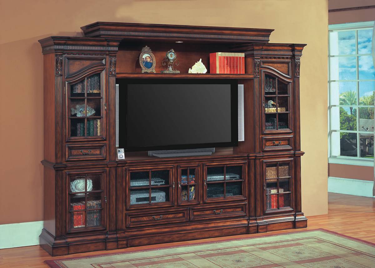 Parker House Napoli 4Pc 63in Entertainment Center PH-NAP163-4R at ...