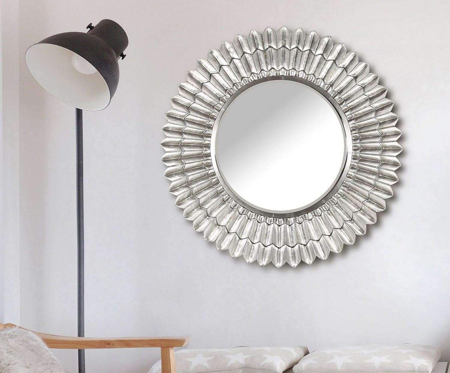 Parker House Crossings Palace Wall Mirror - Sliver Clad