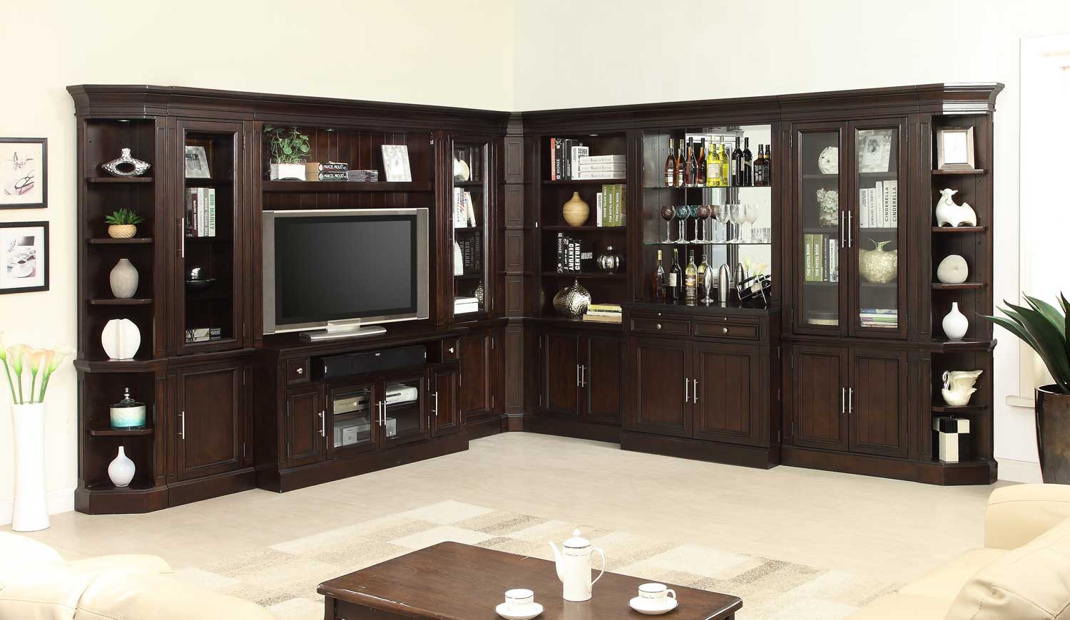 Parker House Stanford Library Wall Bar Set Parker House Stanford Library Wall Bar Set