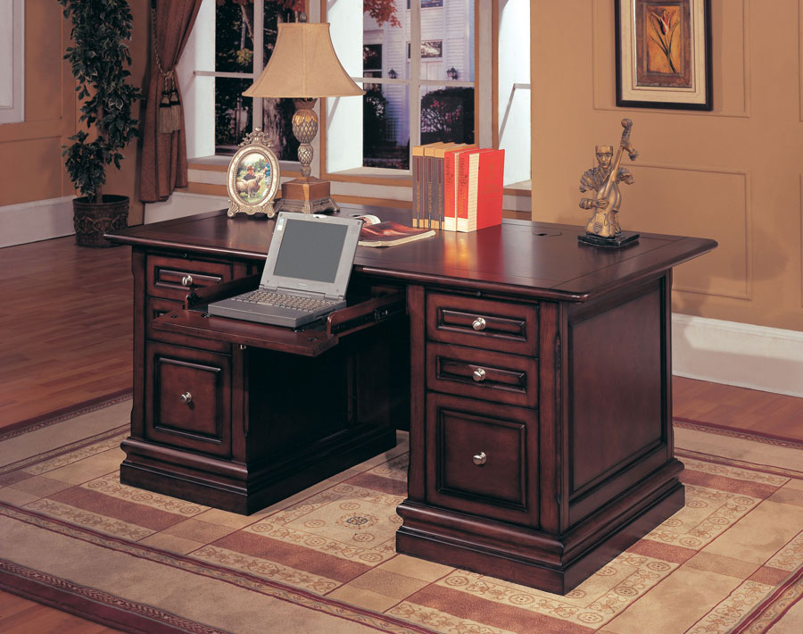 Parker House Sterling Double Pedestal Executive Desk