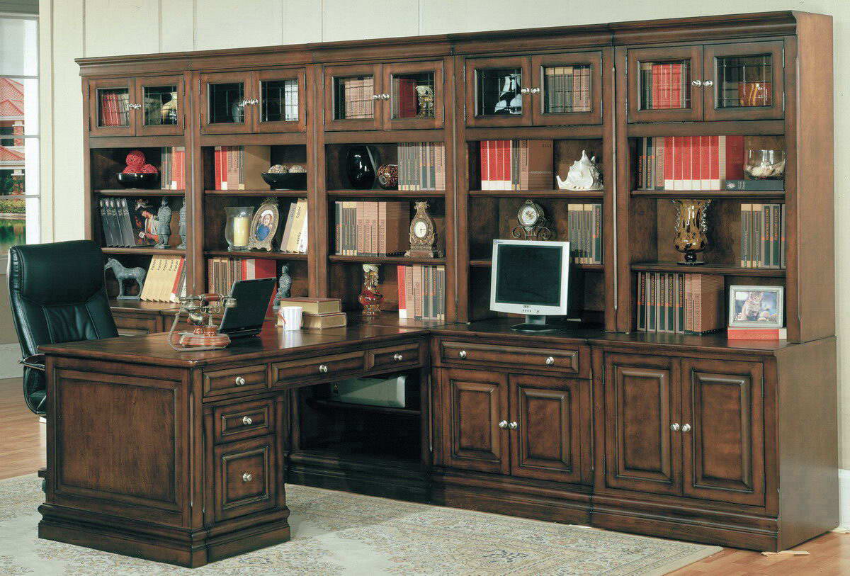 Parker House Sterling Home Office Suite Full Wall System