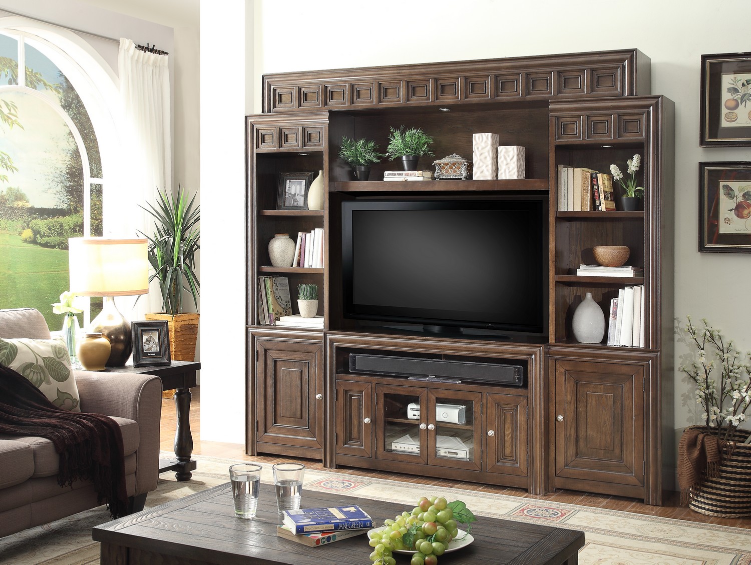 Parker House Tempo 50in Console Entertainment TV Wall Unit