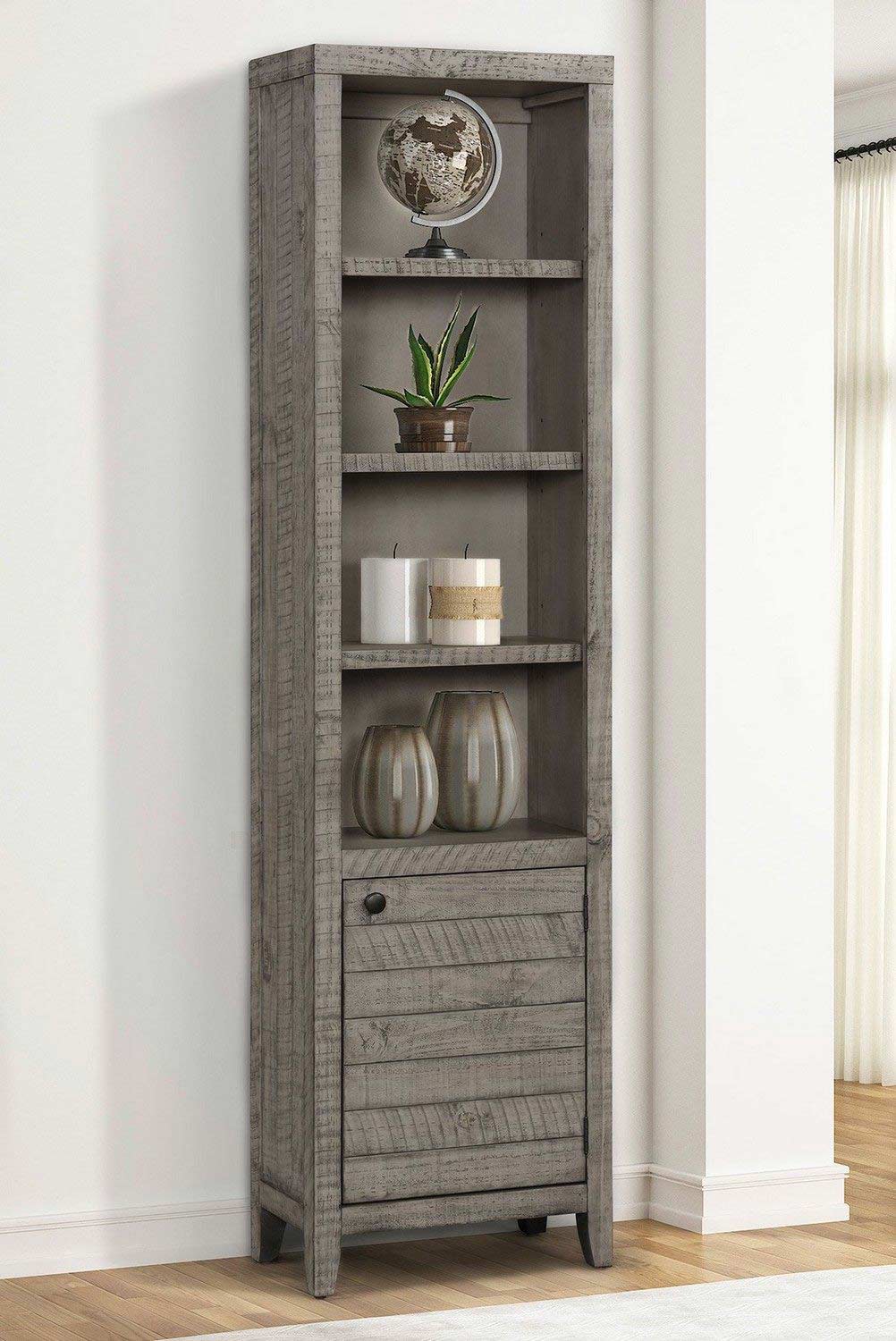 Parker House Tempe 22 Inch Open Top Bookcase - Grey Stone