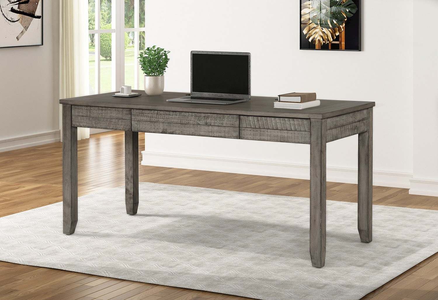 Parker House Tempe 65 Inch Writing Desk - Grey Stone