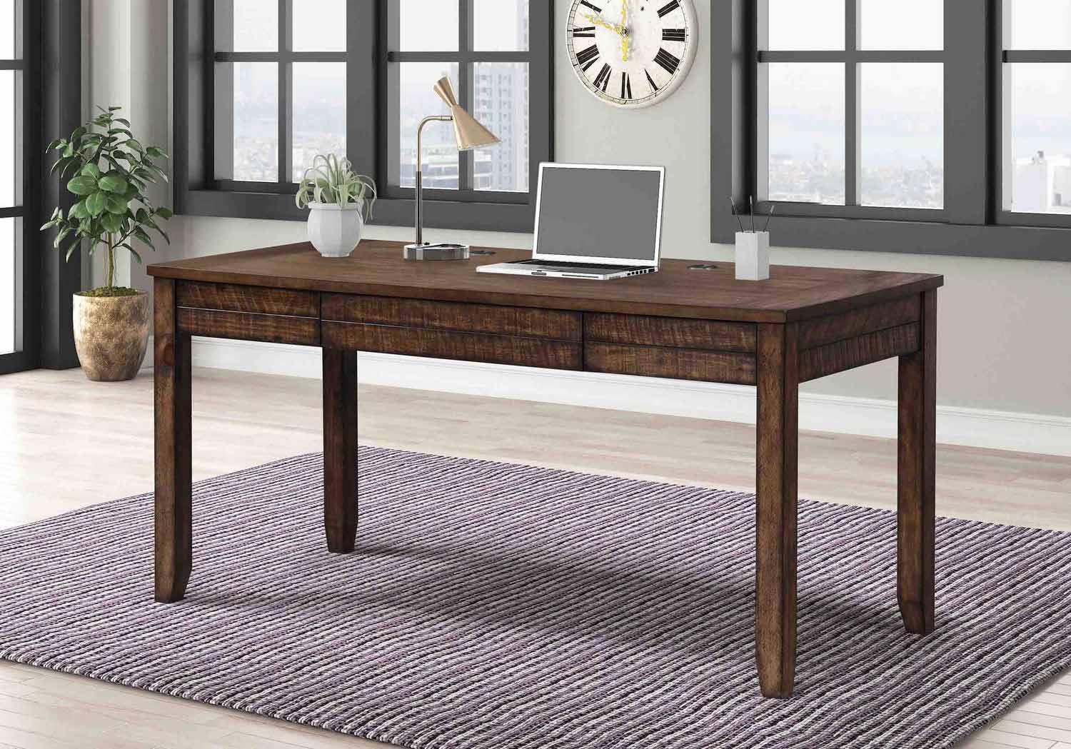 Parker House Tempe 65 Inch Writing Desk - Tobacco