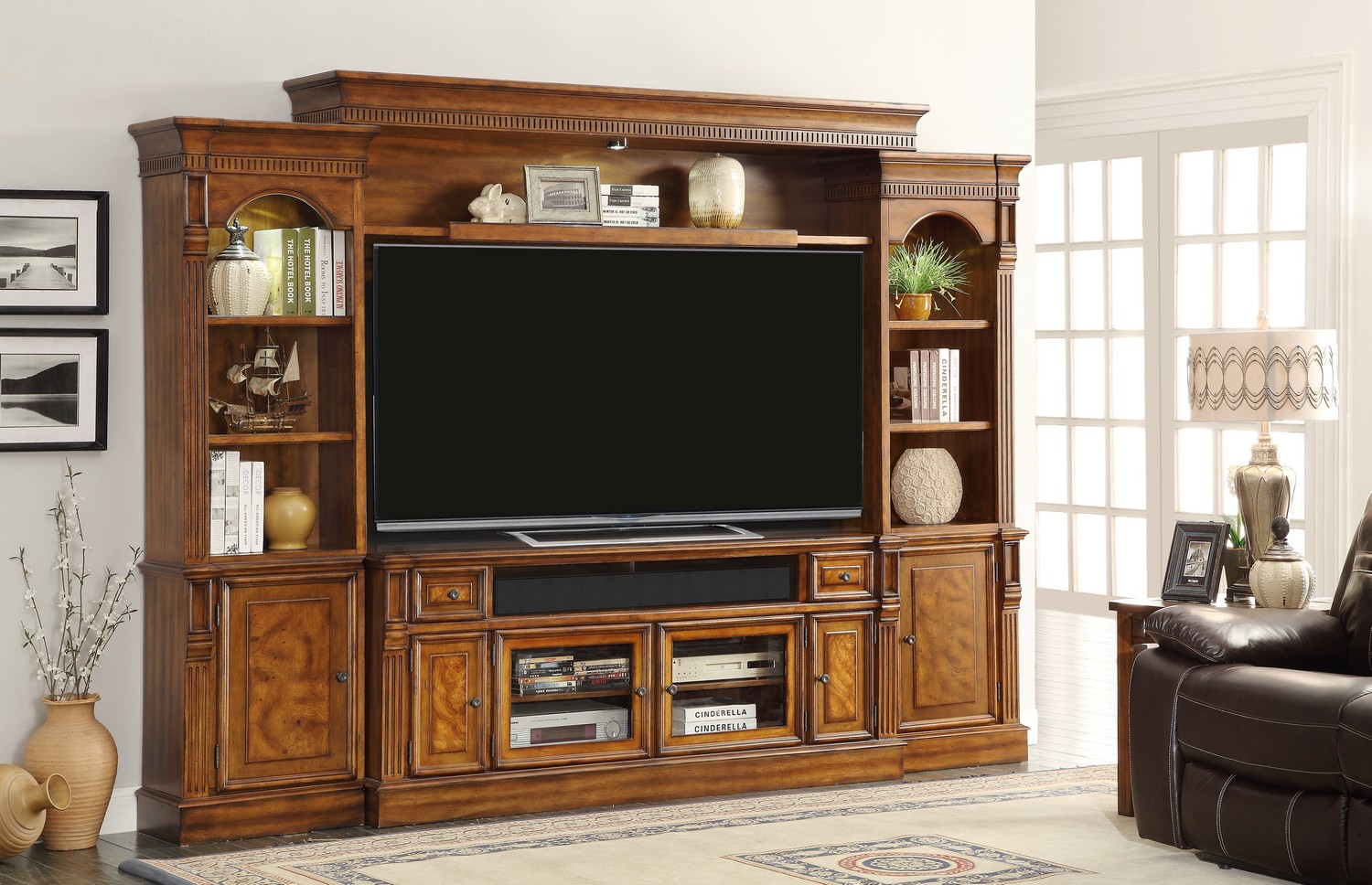 Parker House Toscano 72-inch Console Ent. Wall