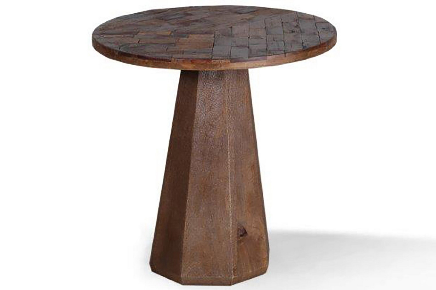 Parker House Crossings The Underground Round End Table - Reclaimed Rustic Brown