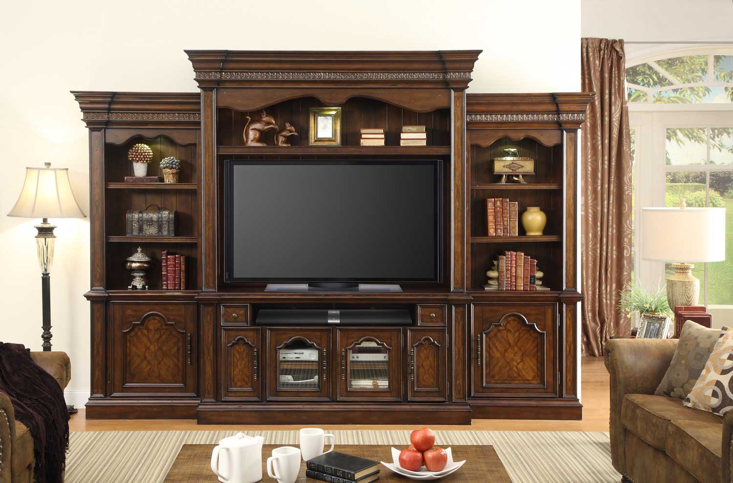 Parker House Vellano 4 Pc Entertainment Wall Unit