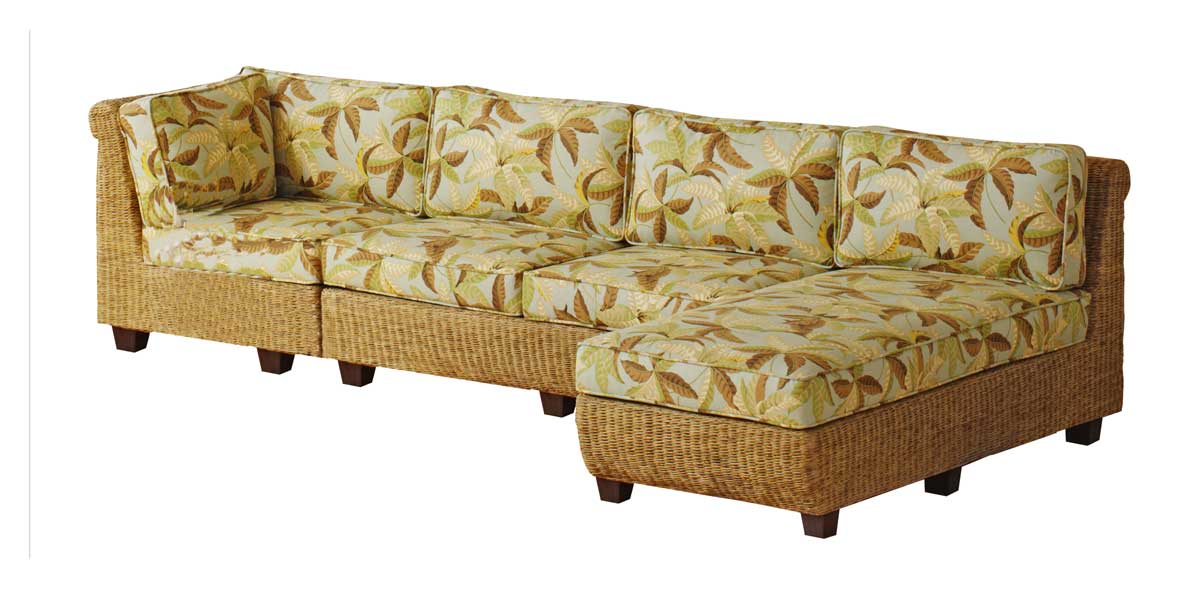 Padma's Plantation Caribbean Breeze Sectional 3