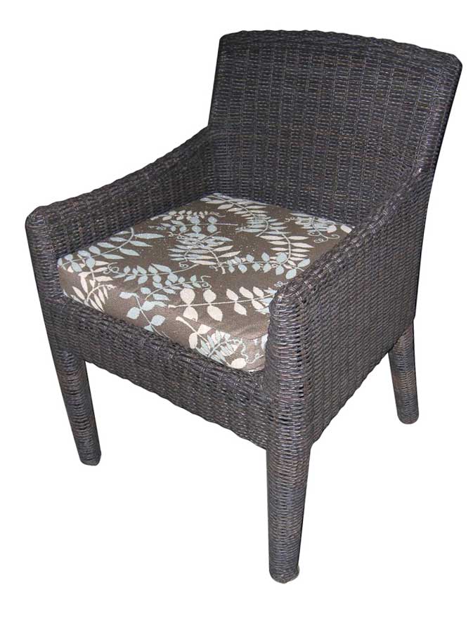 Padma's Plantation Outdoor Bay Harbor Arm Dining Chair