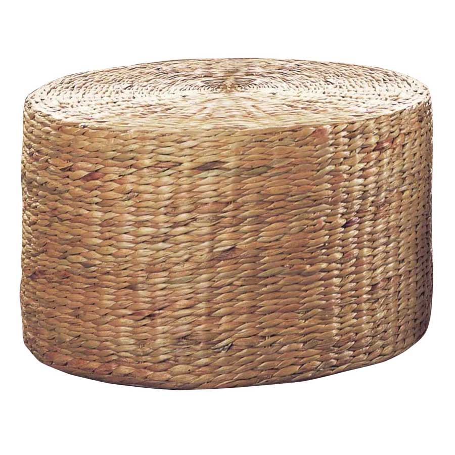 Padma's Plantation Water Hyacinth Rolling Ottoman